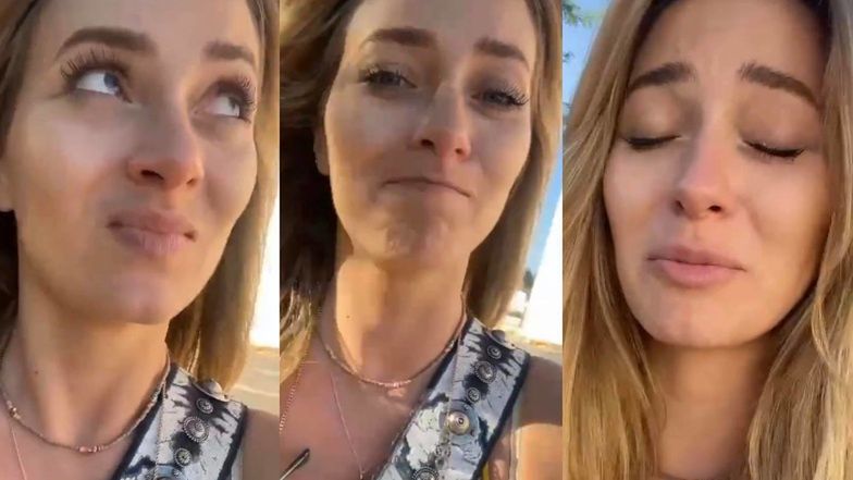 Marcelina Zawadzka płacze po lekcji oddychania