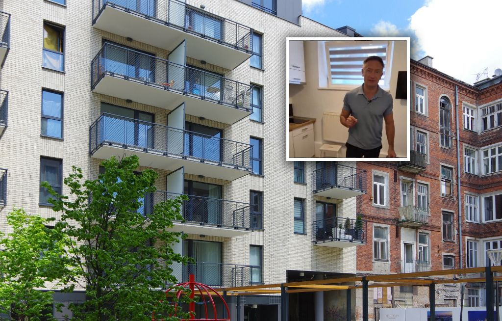 Pokazał "najmniejsze mieszkanie jakie znalazł" w Warszawie. Wynajem? 2 tys. zł miesięcznie