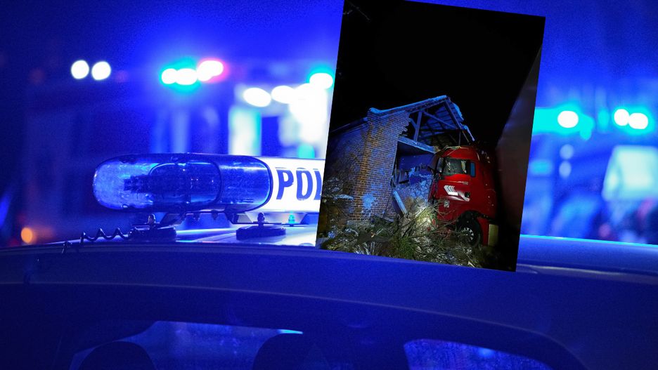 Siła uderzenia była tak duża, że runęła jedna ściana budynku