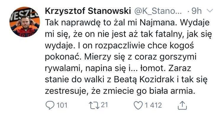 Wpisy Krzysztofa Stanowskiego