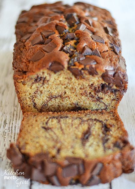 Chocolate Peanut Butter Banana Bread