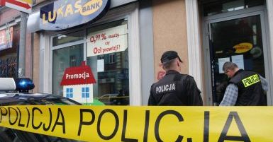 Znany jest rysopis sprawcy napadu na bank w Krakowie