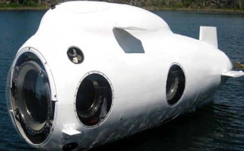 Nautilus - prywatna łódź podwodna z toaletą i miejscami stojącymi