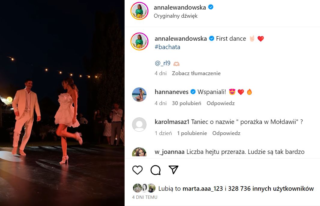 Anna i Robert Lewandowscy odnowili przysięgę małżeńską