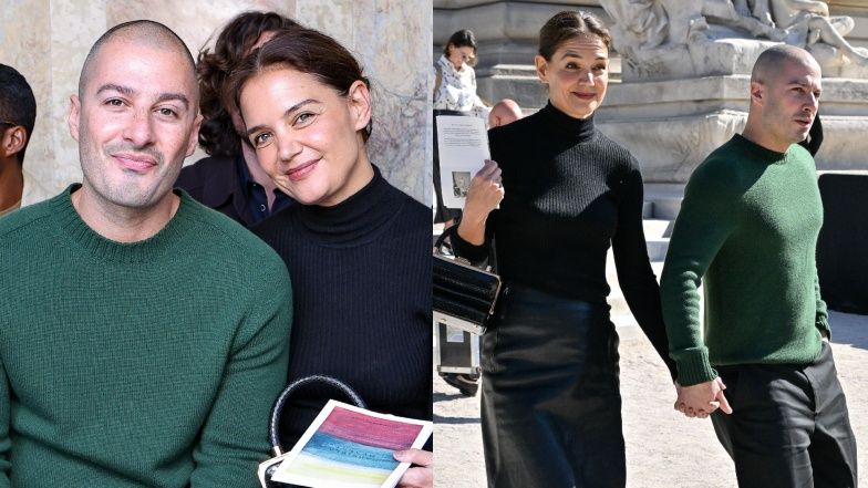 Zakochana Katie Holmes zjawiła się w Paryżu z młodszym partnerem