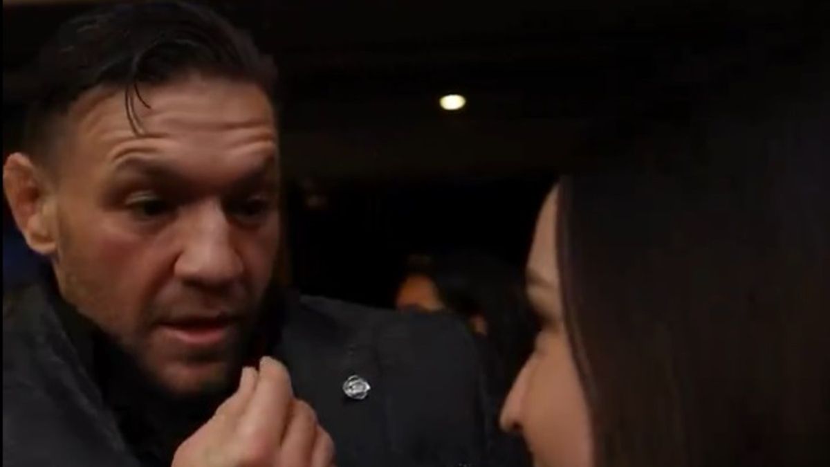 Conor McGregor zachowywał się dziwnie w czasie wywiadu