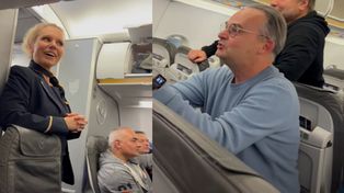 Tak kabareciarze zachowali się w niemieckim samolocie. Jest nagranie