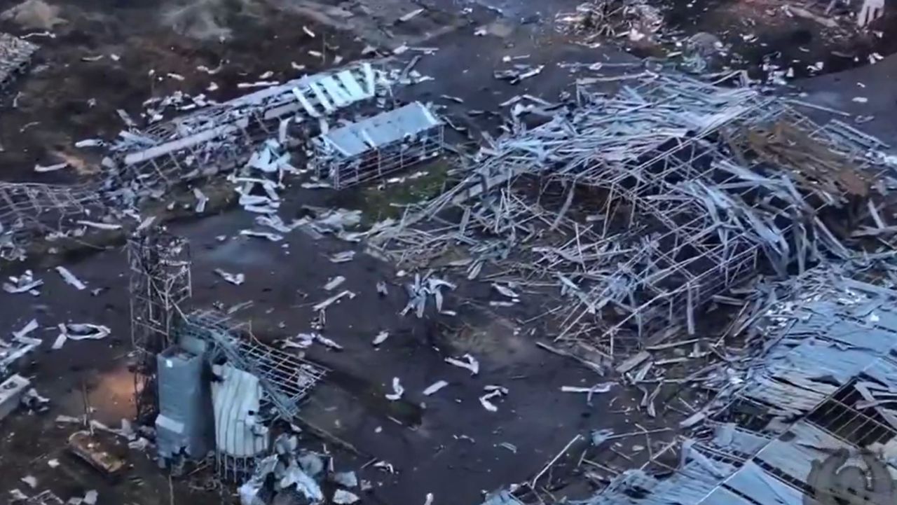 Russian offensive leaves Darjino in ruins amid harsh tactics