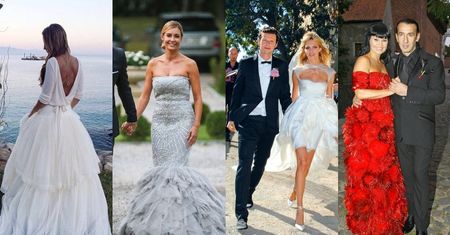 Najbardziej nietypowe suknie ślubne polskich gwiazd: Sara Boruc, Małgorzata Rozenek, Anja Rubik, Iwona Pavlović... (ZDJĘCIA)
