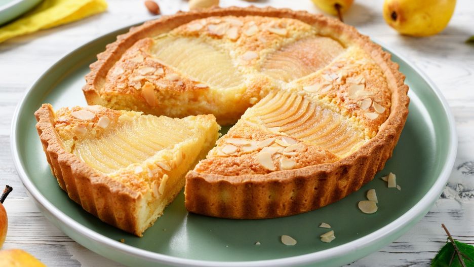 Tarta gruszkowa z migdałami