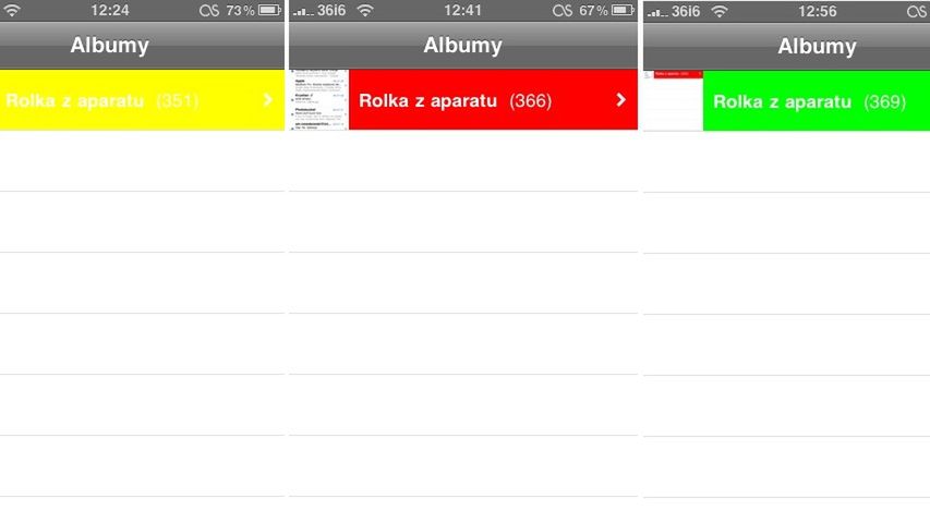 Zmiana koloru zaznaczenia w iPhonie 1