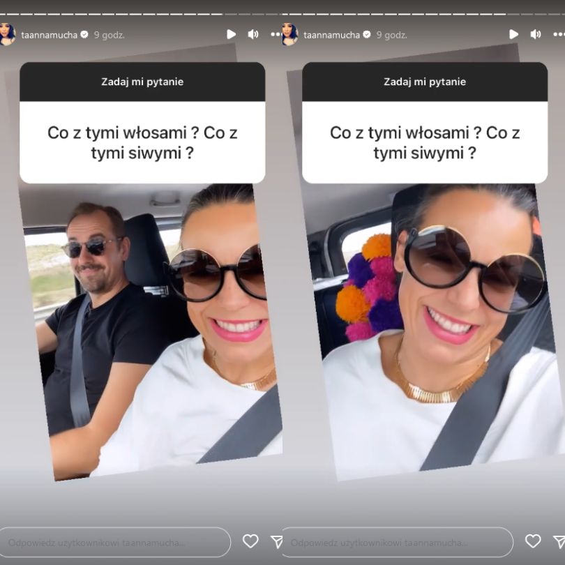 Anna Mucha zapytana o siwe włosy. Tak odpowiedziała