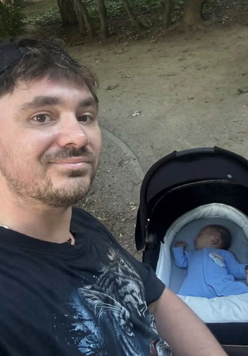 Daniel Martyniuk z synem 