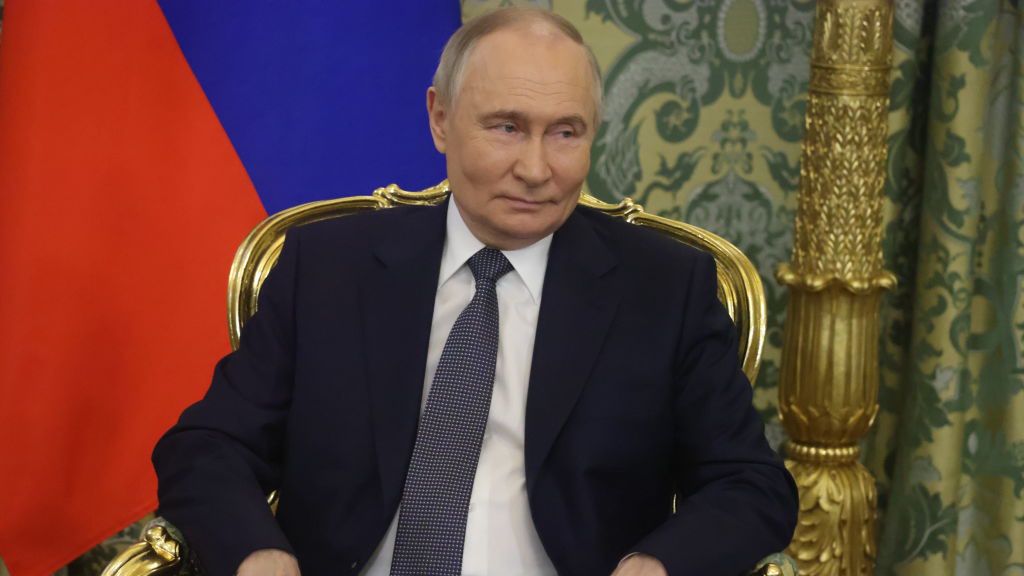 Putin Meets President Of Tajikistan Emomali Rahmon
MOSCOW, RUSSIA - MARCH 17: (RUSSIA OUT) Russian President Vladimir Putin grimaces during Russian-Tajik talks at the Grand Kremlin Palace on March 17, 2025, in Moscow, Russia. President of Tajikistan Rahmon is having his 88th visit to Russia after beginning of his presidency in 1992. (Photo by Contributor/Getty Images)
Contributor