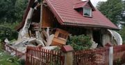 Rybojady w szoku po niedzielnym dramacie. Dwie osoby ranne. Dom w ruinie