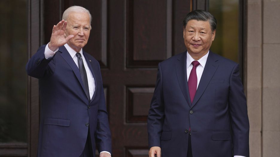Temporary
President Joe Biden greets China's President President Xi Jinping at the Filoli Estate in Woodside, Calif., Wednesday, Nov, 15, 2023, on the sidelines of the Asia-Pacific Economic Cooperative conference. (Doug Mills/The New York Times via AP, Pool)
Doug Mills