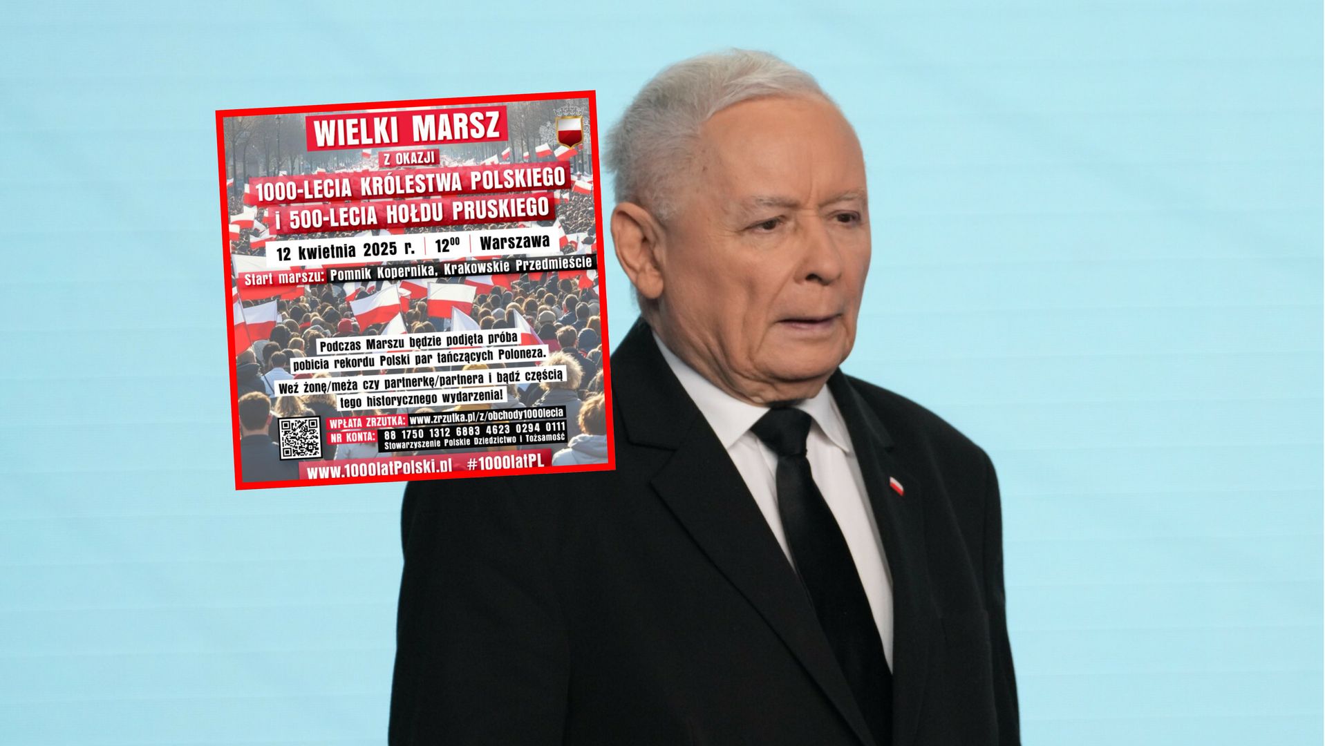 Kaczyński "wzywa wszystkich patriotów". Zaprasza na marsz