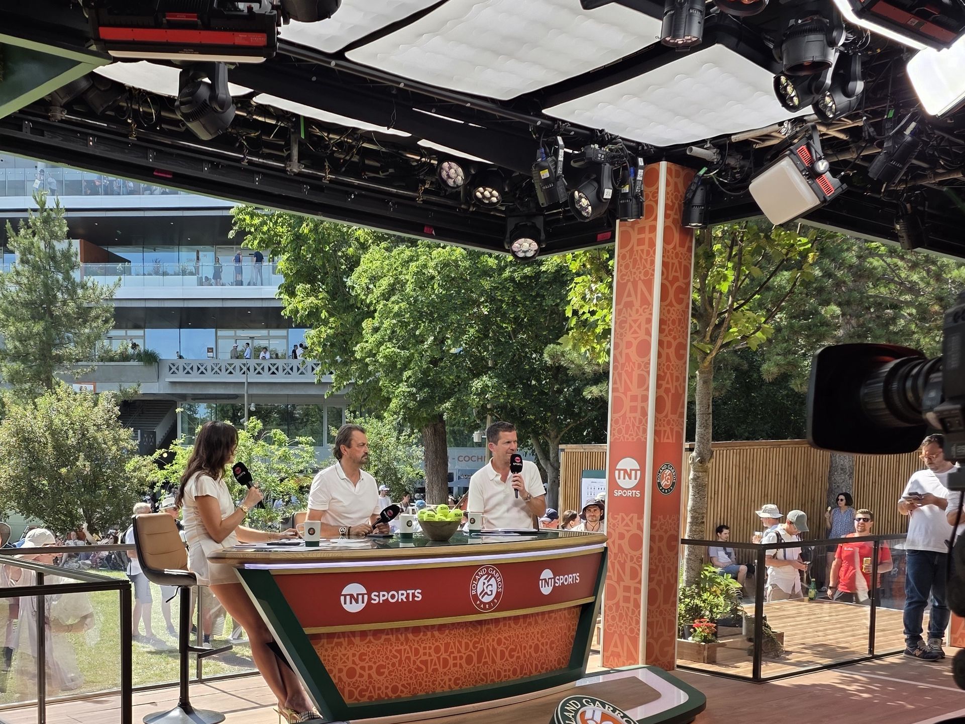 Studio WBD na Roland Garros
