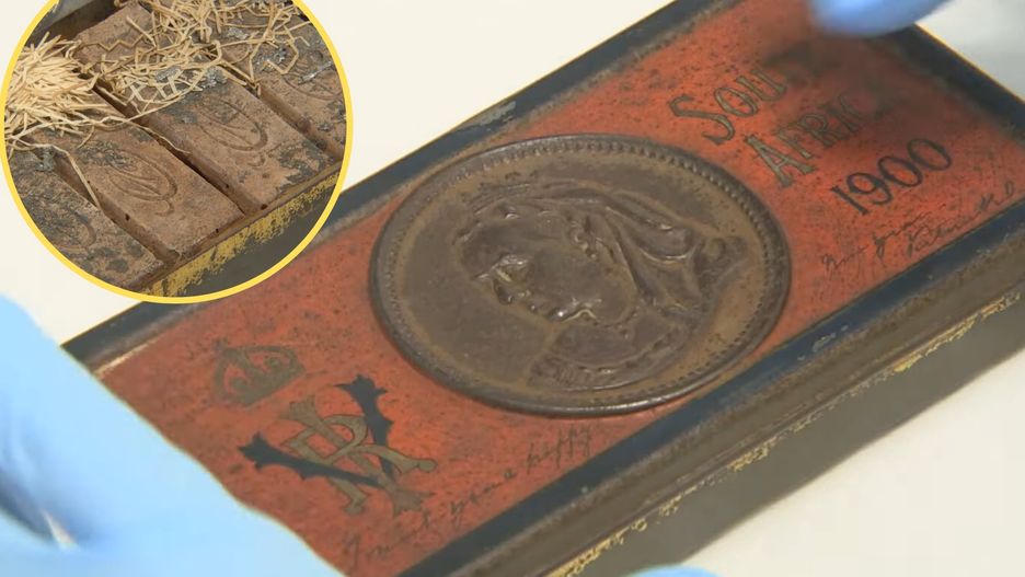 Pudełko 121-letnich czekoladek znalezionych w archiwum australijskiego poety 