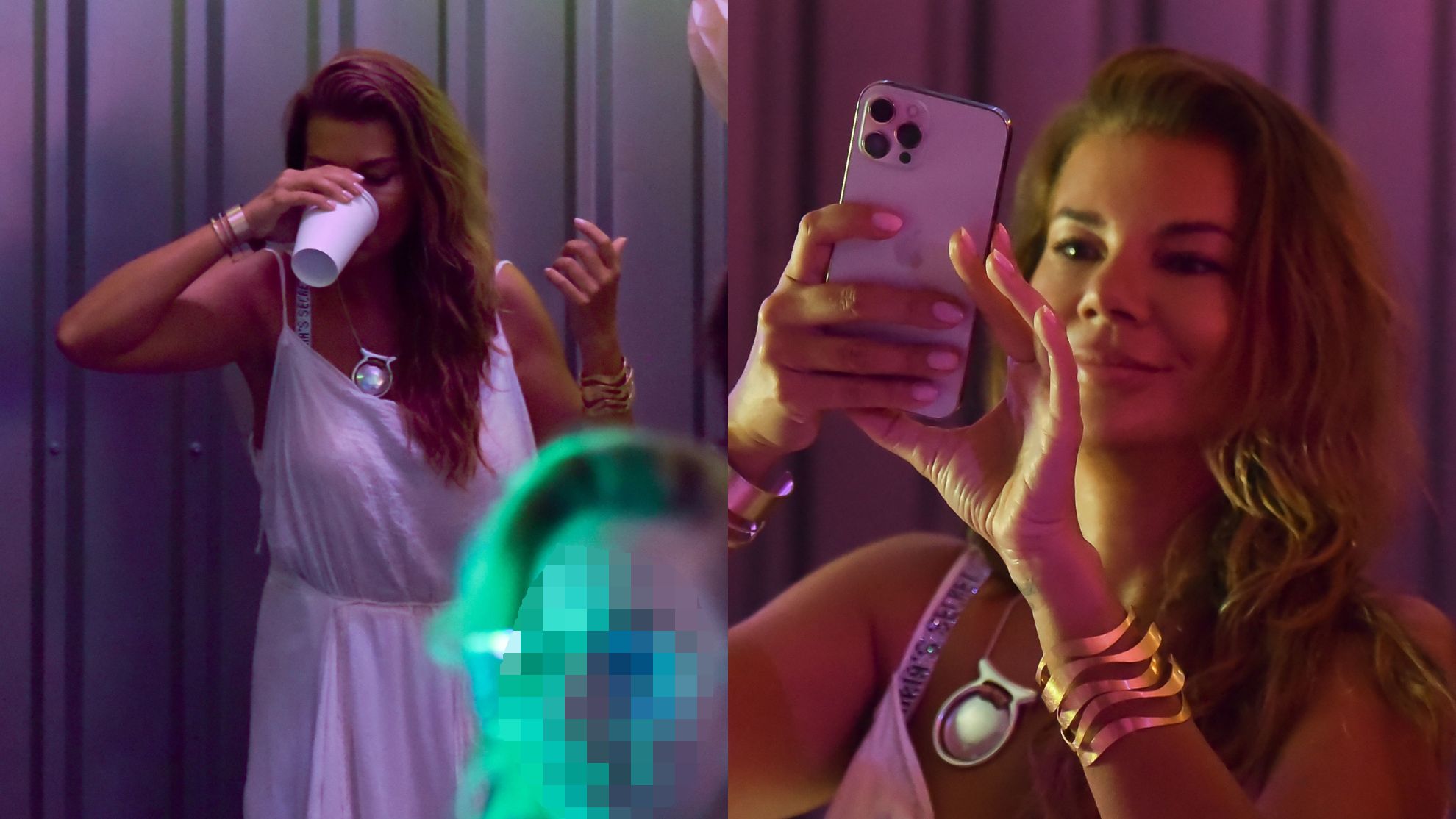 Edyta Górniak bawi się podczas didżejskiego setu Allana Krupy