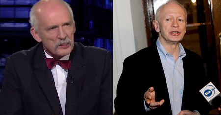Korwin o spoliczkowaniu Boniego: "TO ON SIĘ ZHAŃBIŁ. Jest spoliczkowany, czyli jest poza marginesem!"
