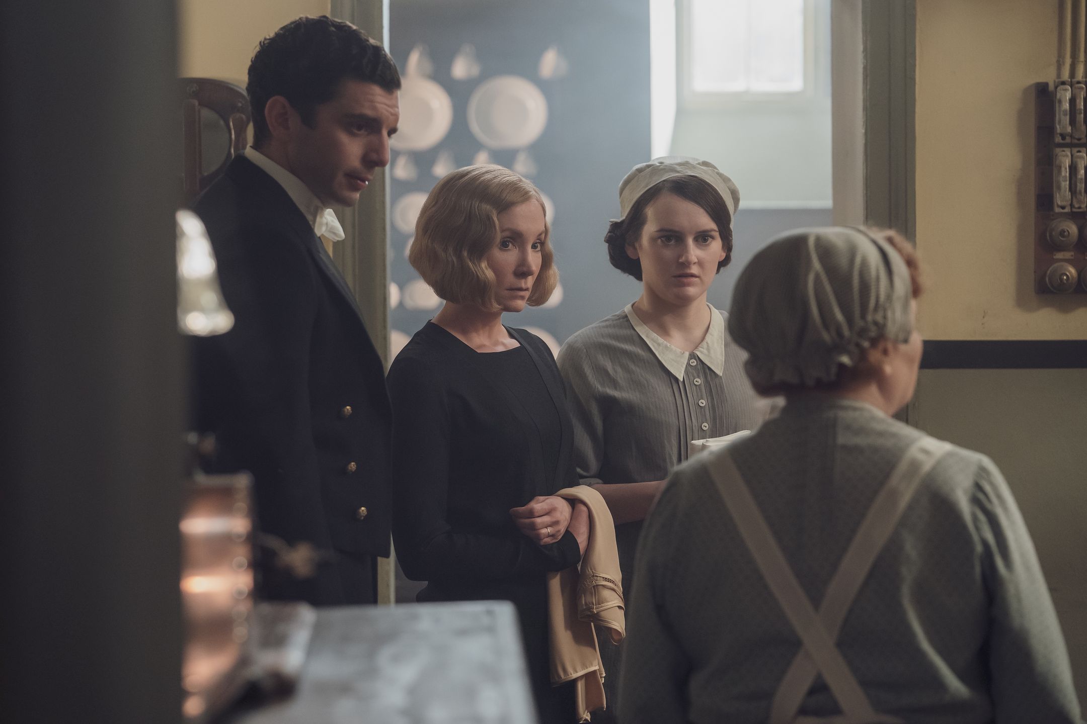 4178_D001_00780_R

Michael Fox stars as Andy, Joanne Froggatt as Anna, Sophie McShera as Daisy and Lesley Nicol as Mrs. Patmore in DOWNTON ABBEY: A New Era, a Focus Features release.  

Credit: Ben Blackall / © 2021 Focus Features, LLCBEN BLACKALLPEOPLE