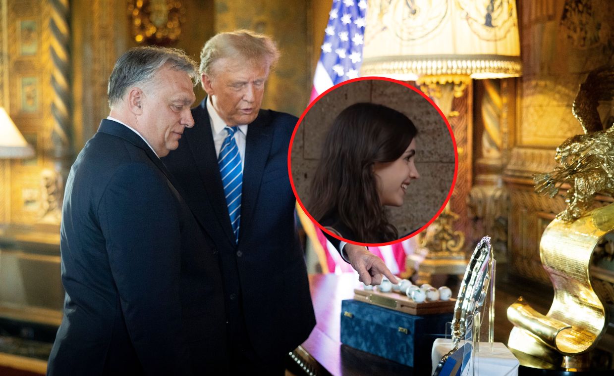 Orban's 19-year-old daughter accompanied him to the Trumps.