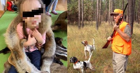W częstochowskim przedszkolu dzieci pozowały z MARTWYMI LISAMI! "Poznają zwierzęta leśne"