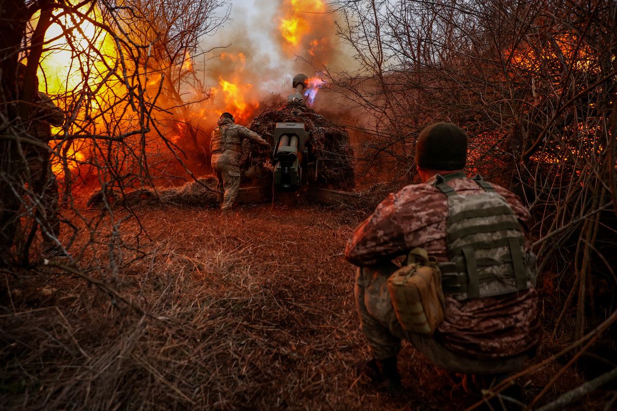 Ukraińscy żołnierze w obwodzie chersońskim