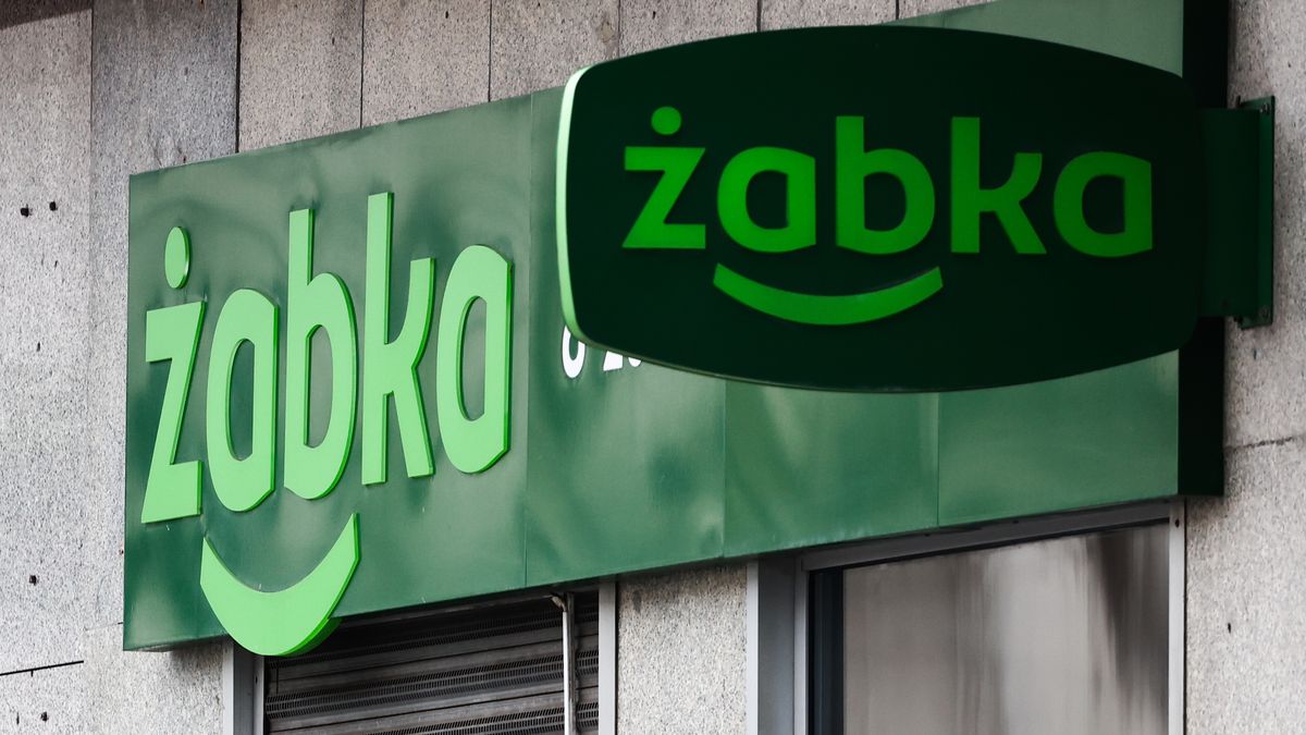 Zabka logo is seen in Warsaw, Poland on October 4, 2024. (Photo by Jakub Porzycki/NurPhoto via Getty Images)