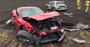 19-latek wymusił pierwszeństwo. Z ferrari prawie nic nie zostało