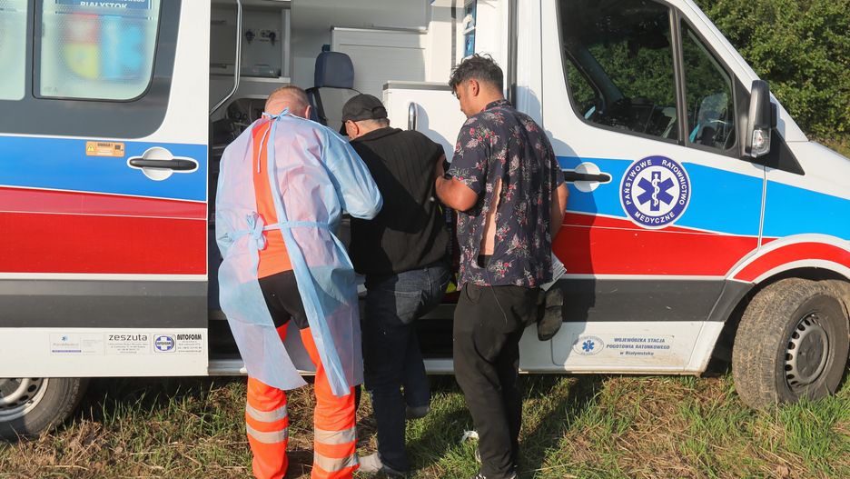 W niedzielę 22 sierpnia 2 uchodźcy zostali zabrani do szpitala