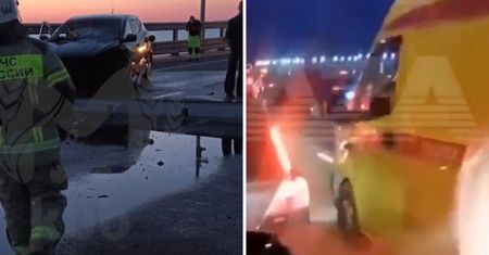 Most Krymski uszkodzony. Eksplozje o świcie. Są pierwsze nagrania