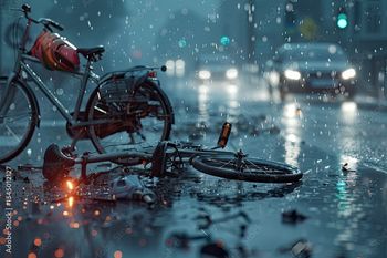 Zderzenie rowerzystów na drodze rowerowej w Pruszczu Gdańskim