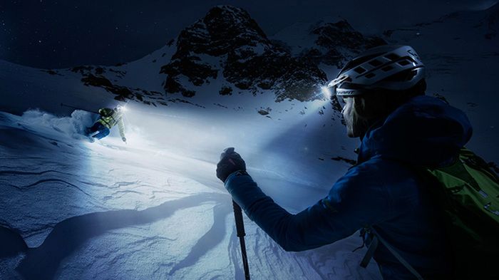 Studyjne oświetlenie na sesji zdjęciowej w Alpach przy -20°C 1