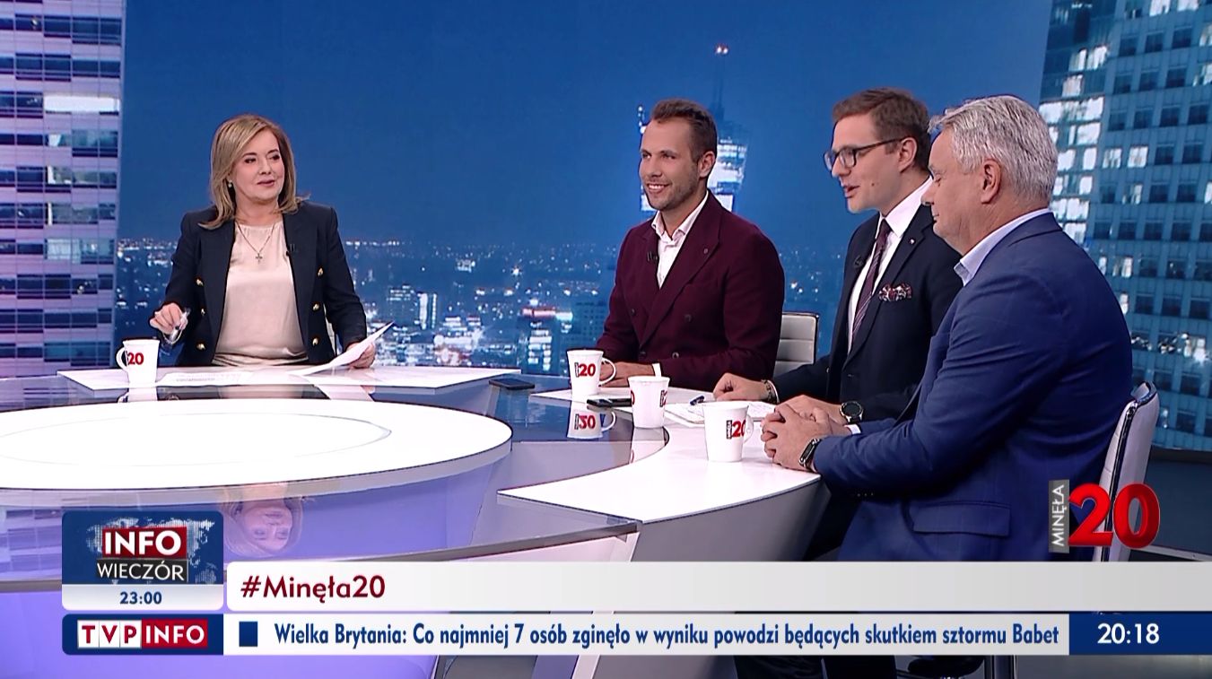 Zaskakujące zachowanie Danuty Holeckiej w TVP Info