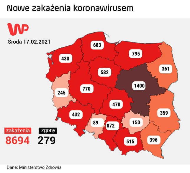 Koronawirus w Polsce. Najnowsze dane Ministerstwa Zdrowia 