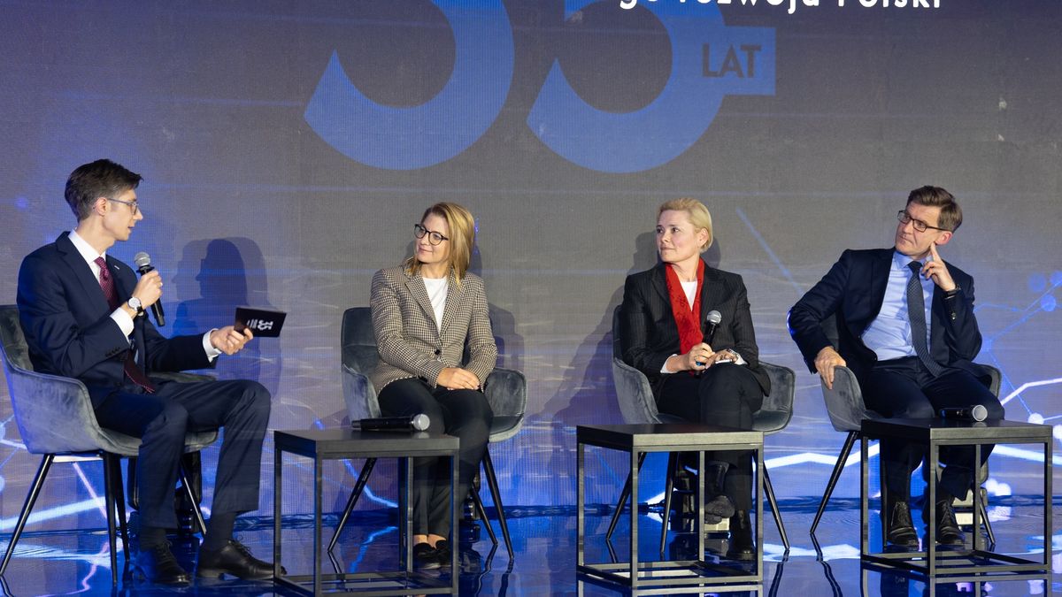 Od lewej: Michał Wąsowski, wiceszef Money.pl; Marta Wrochna-Łastowska, CEO Żabki; Małgorzata Mroczkowska, dyrektor generalny Konfederacji Lewiatan, ekonomista prof. Marcin Piątkowski