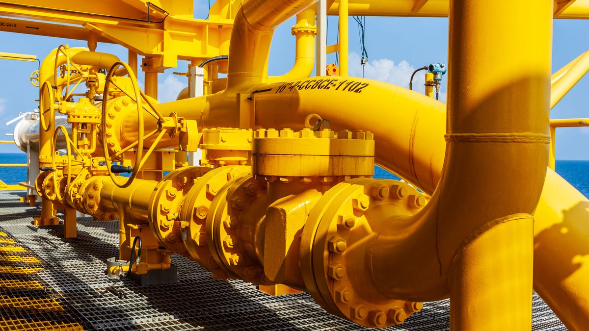 Offshore oil and Gas central processing platform and remote platform produced oil, natural gas and liquid condensate for set to onshore refinery from offshore in ocean sea background.
business, construction, crane, derrick, drill, drilling, energy, engineering, environment, exploration, factory, fire, flare, fuel, gas, gas pipeline, gasoline, horizon, industrial, industry, light, marine, natural, nature, ocean, offshore, oil, oil field, oil refinery, oil rig, onshore, petrol, petroleum, pipe, plant, platform, pollution, power, process, production, refinery, refinery pipes, rig, sea, structure, technology, tower, water, well, yellow, business, construction, crane, derrick, drill, drilling, energy, engineering, environment, exploration, factory, fire, flare, fuel, gas, gas pipeline, gasoline, horizon, industrial, industry, light, marine, natural, nature, ocean, offshore, oil, oil field, oil refinery, oil rig, onshore, petrol, petroleum, pipe, plant, platform, pollution, power, process, production, refinery, refinery pipes, rig, sea, structure, technology, tower, water, well, yellow