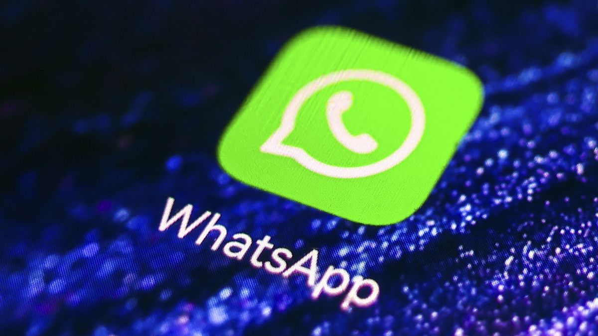 WhatsApp app logo is displayed on a mobile phone screen for illustration photo. Krakow, Poland on January 23, 2023. (Photo by Beata Zawrzel/NurPhoto via Getty Images)