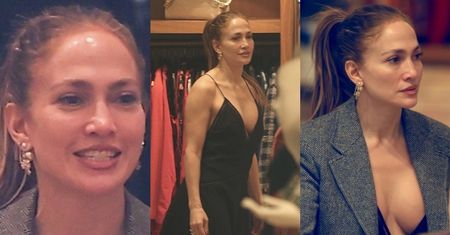 Wydekoltowana Jennifer Lopez buszuje po luksusowym butiku. Czas się dla niej zatrzymał? (ZDJĘCIA)