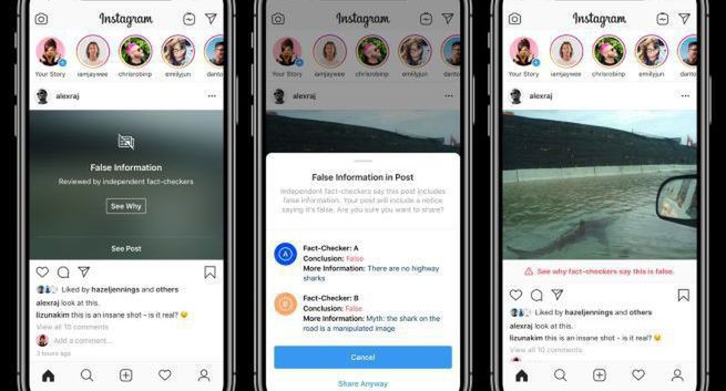 Instagram rozszerza globalnie walkę z fake newsami. Treści od polityków bez weryfikacji