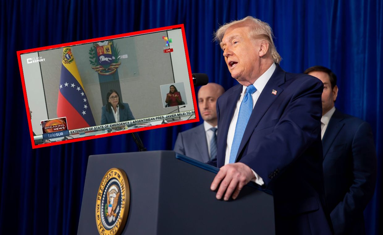 Wiceprezydentka Wenezueli przemówiła w państwowej telewizji [RELACJA NA ŻYWO]