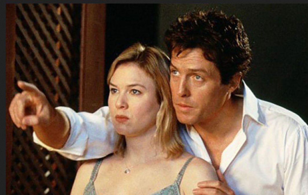 Renee Zellweger i Hugh Grant w filmie "Dziennik Bridget Jones"