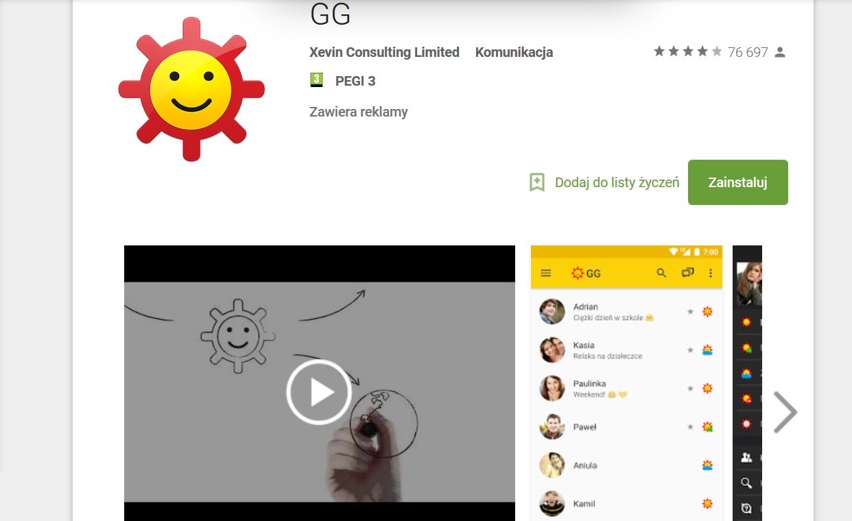 Skorzystałem z aplikacji mobilnej Gadu-Gadu. Nie sądziłem, że dalej korzystają z niej miliony użytkowników