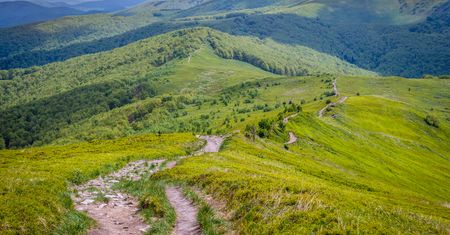 Atak turystów na Bieszczady. Auto jedno przy drugim