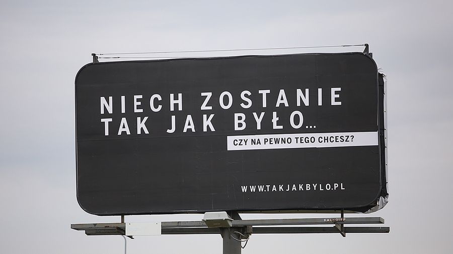 Billboardy kampanii "Sprawiedliwe sądy"