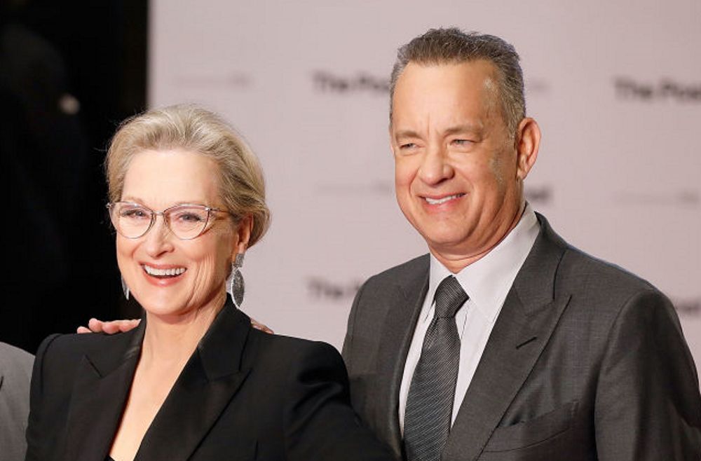Meryl Streep i Tom Hanks na londyńskiej premierze "Czwartej władzy"