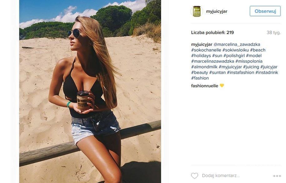 Gwiazdy na diecie sokowej Juicy Jar: Marcelina Zawadzka