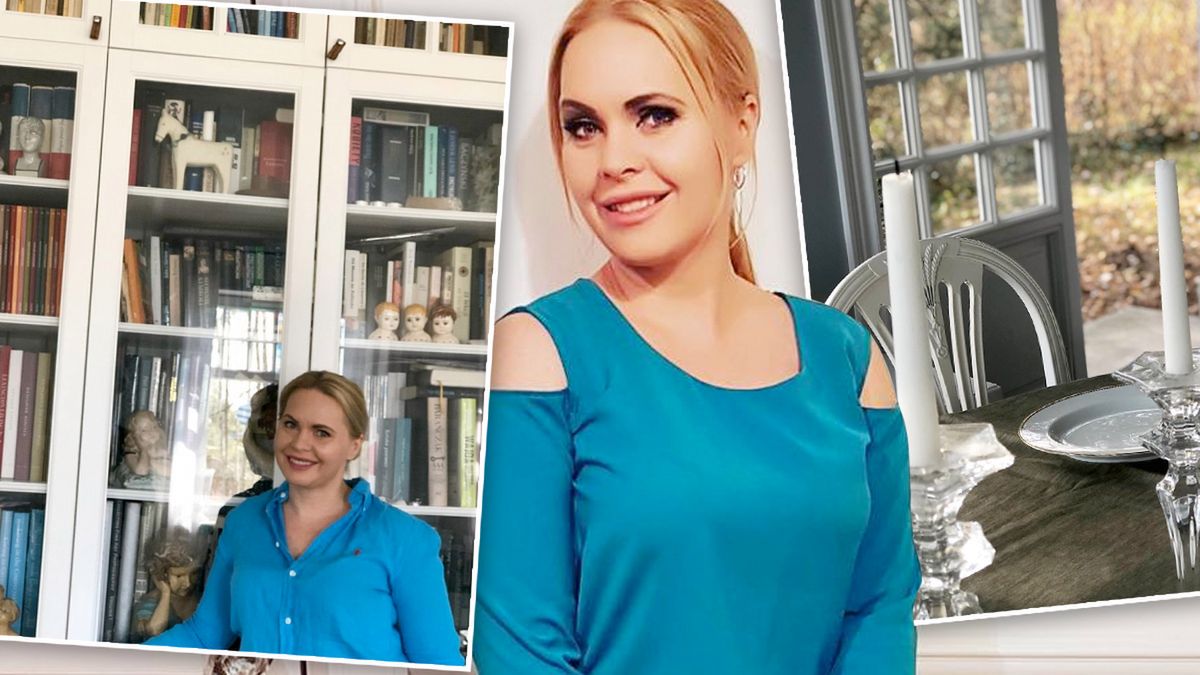 Magdalena Stużyńska mieszka w przepięknym dworku. Wnętrza robią wrażenie. Co za elegancja